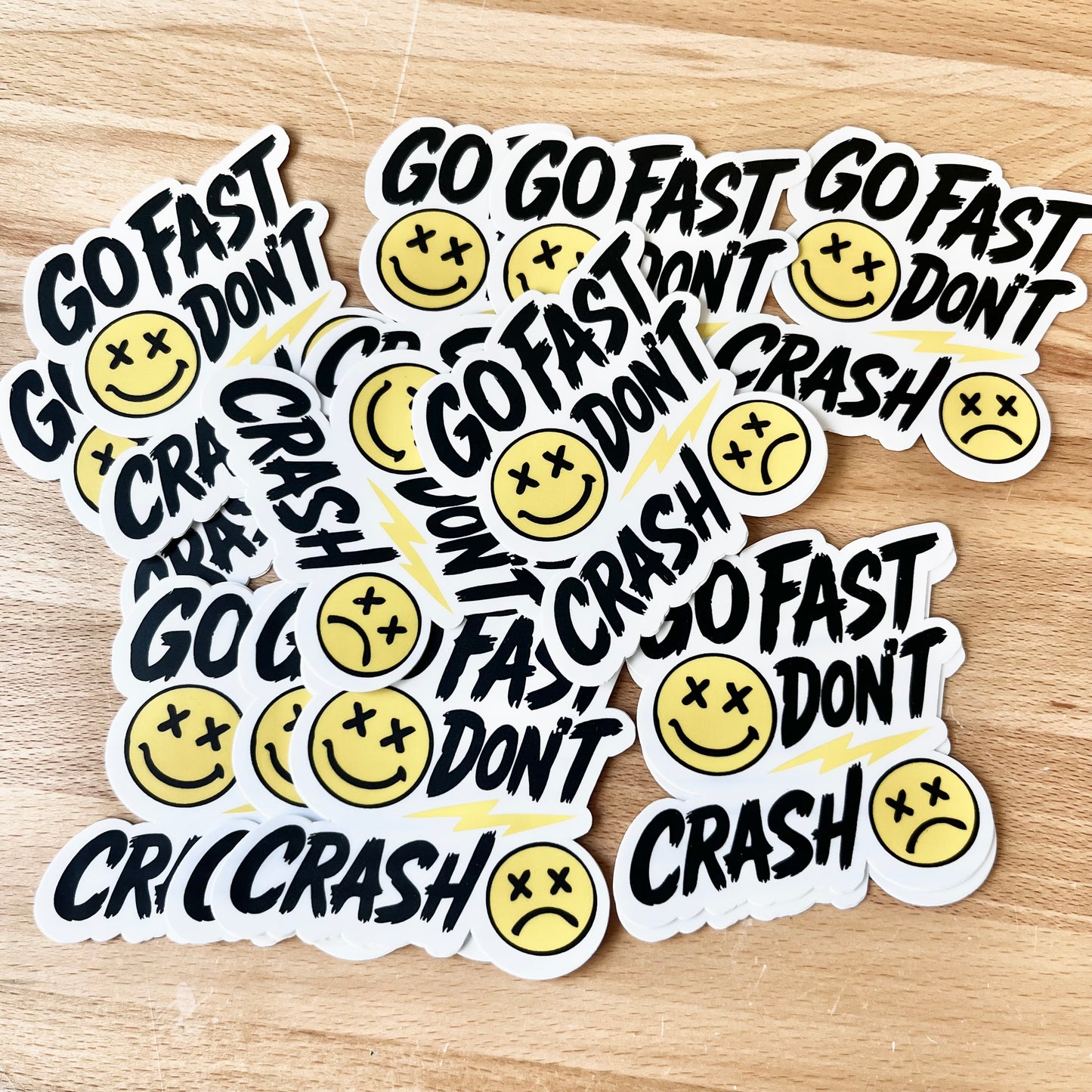 RC Rad Go Fast, Don't Crash Sticker