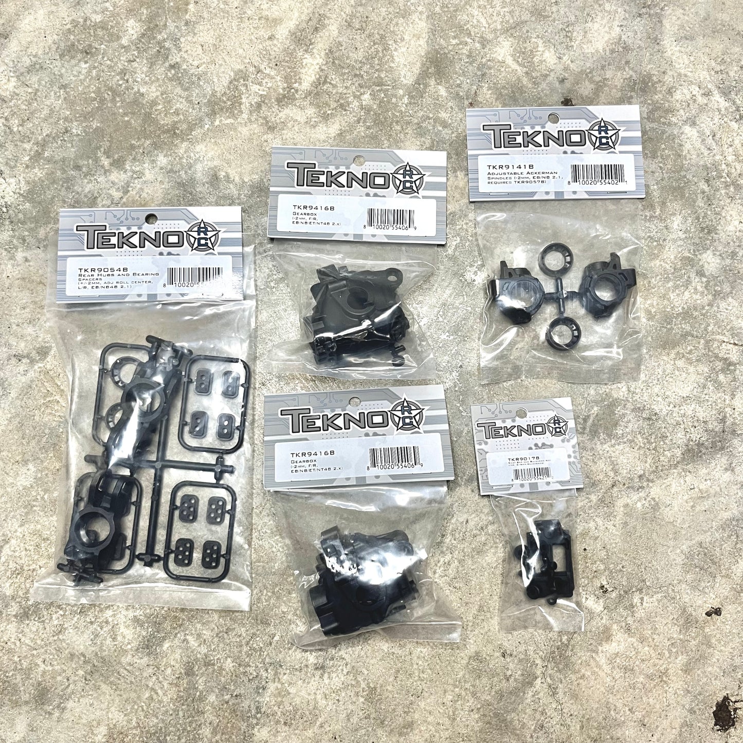 Tekno EB/NB48 2.1 (-2mm Gearbox Parts Kit)