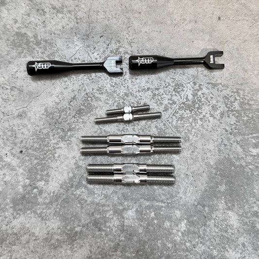 JTP V2 Titanium Turnbuckle Kit Team Associated 1/8