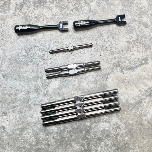 JTP V2 Titanium Turnbuckle Kit Tekno 1/8