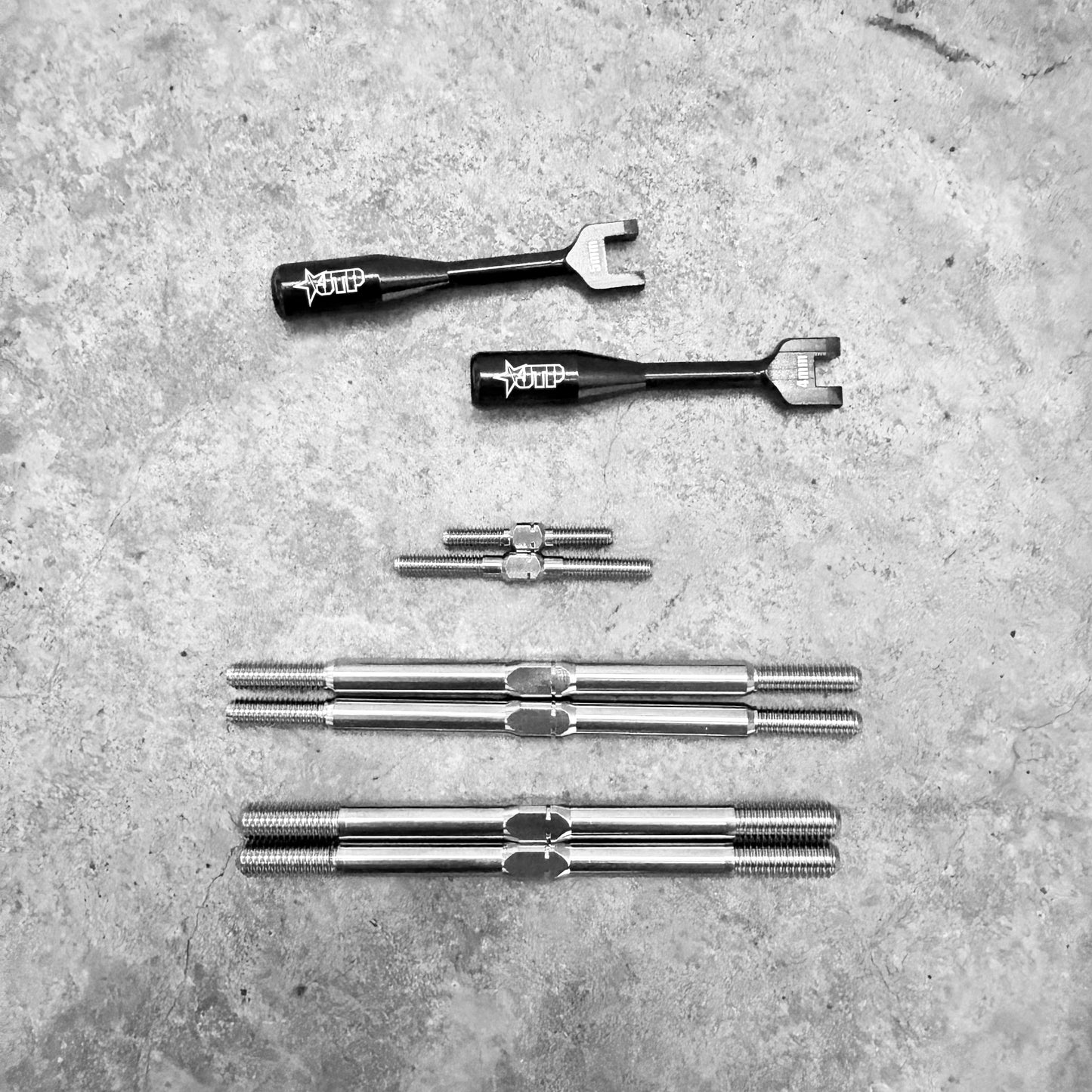 JTP V2 Titanium Turnbuckle Kit Team Associated 1/8