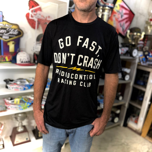 Radio Control - Go Fast Don't Crash V2 (Black) T-Shirt