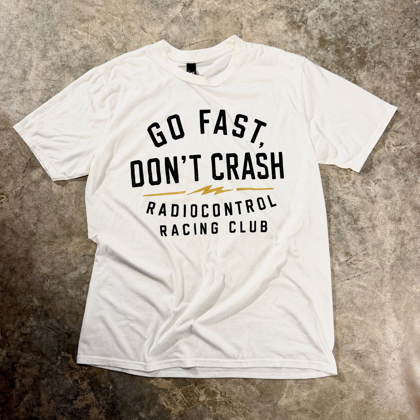 Radio Control - Go Fast Don't Crash V2 (White) T-Shirt