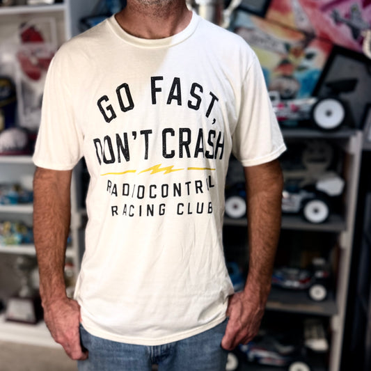 Radio Control - Go Fast Don't Crash V2 (White) T-Shirt